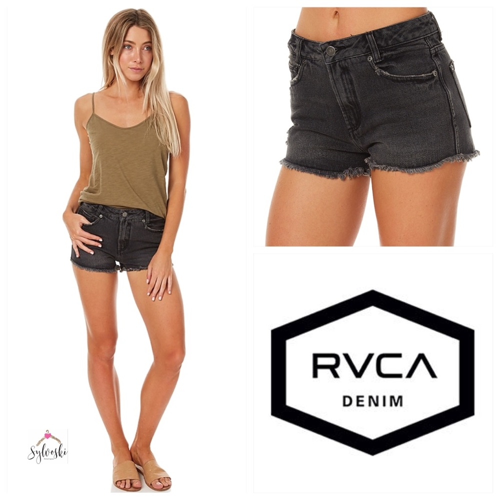 🆕 RVCA Highly Vibed Womens Denim Short - Picture 5 of 8